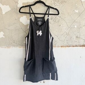 Vinyl Threads Dress Sporty Varsity Racing Stripes 14 Retro Athleisure Womens S